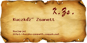 Kuczkó Zsanett névjegykártya
